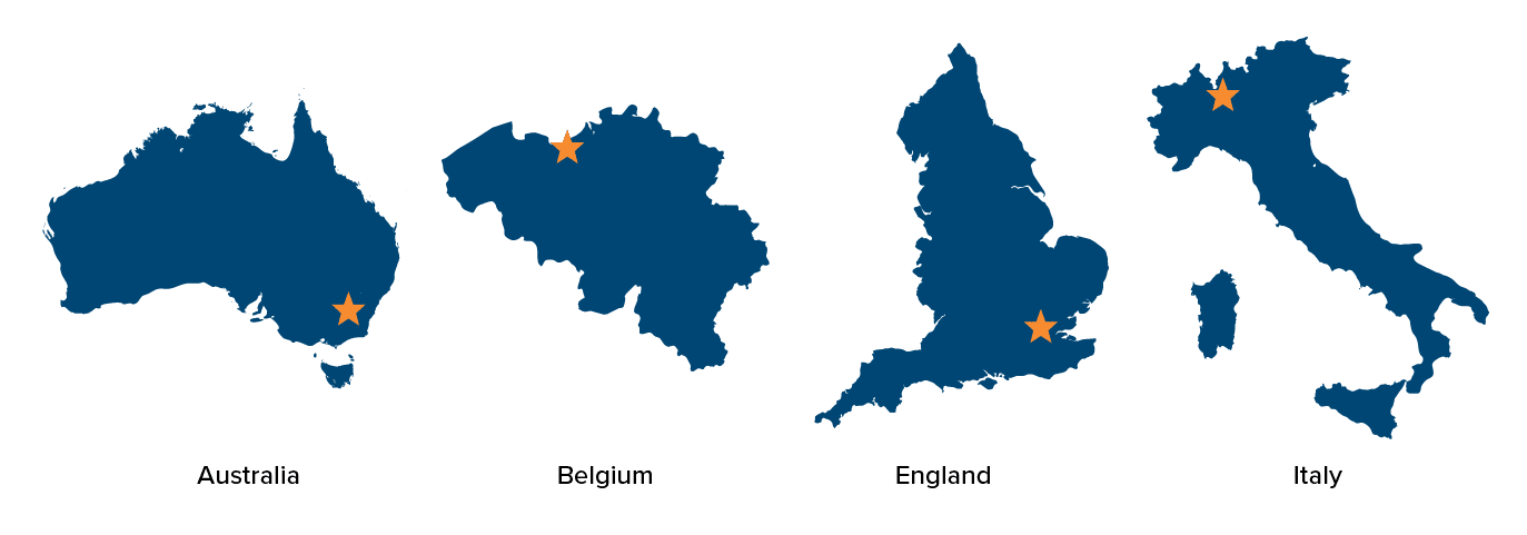 International COE Map