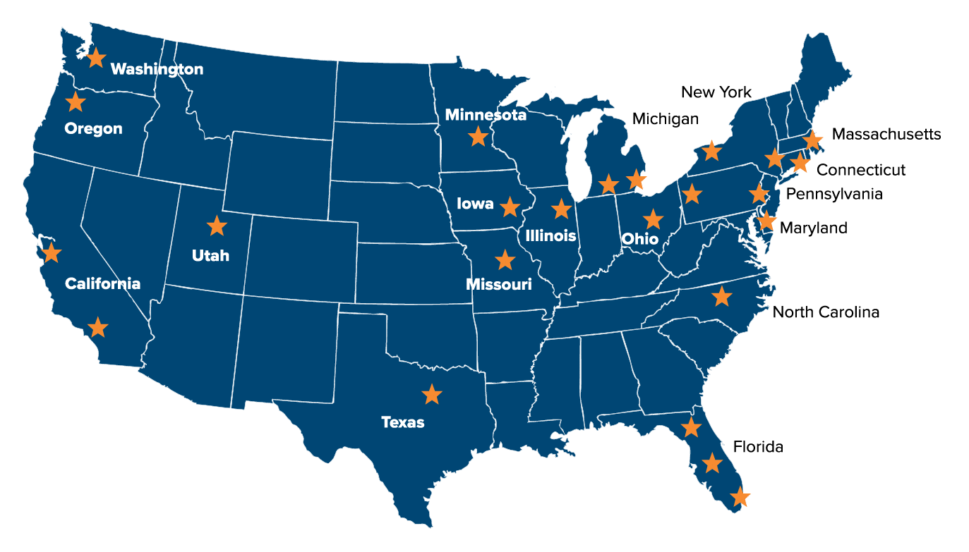 US CMTA COE Map