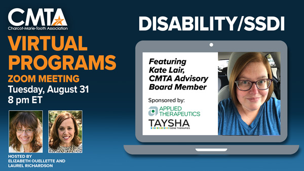 CMT & Disability/SSDI (Virtual) Education Meeting with Kate Lair