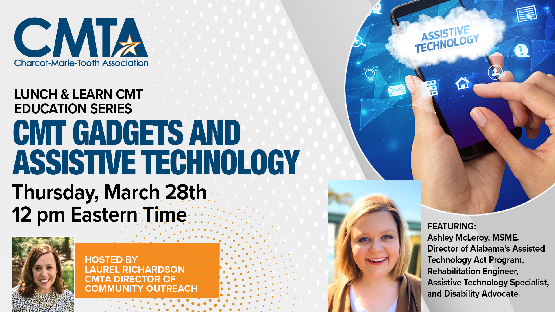 CMTA Lunch & Learn: CMT Gadgets and Assistive Technology